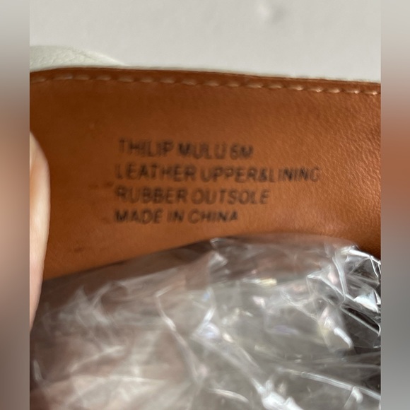 Wayne Flex Leather Suede Mules Off White Grey tone - Picture 9 of 9